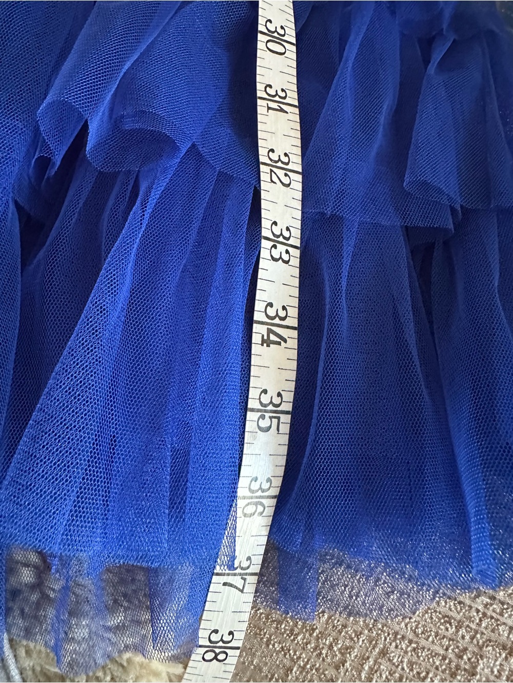 Royal Blue High-Low Tiered Ruffle Maxi Skirt - Women - Picture 9 of 9
